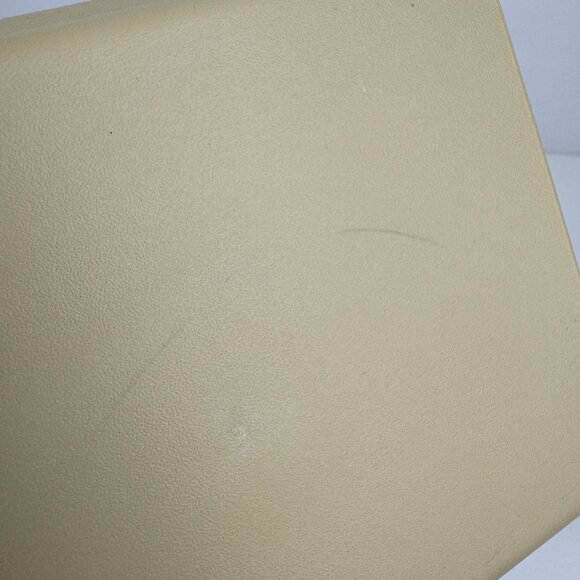 Vtg Rubbermaid Plastic Recipe Password Organize Container Hinge Lid Cream Yellow - Picture 8 of 9